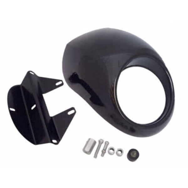 Cupolino Faro Harley Davidson 883 1200 Sportster Dyna Fx Xl Nero Black