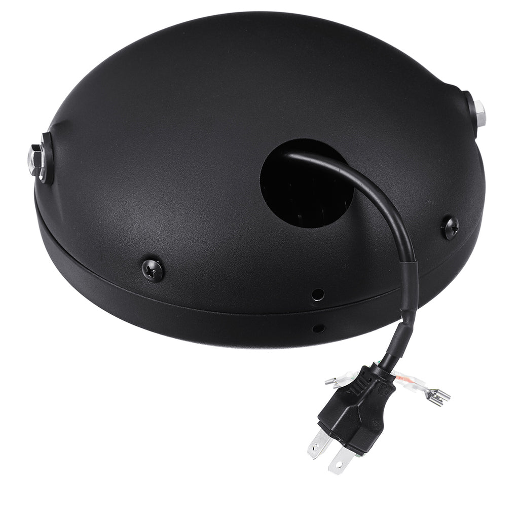 Faro Tondo Cafè Racer Per Yamaha Suzuki Guzzi Bmw Buell Led 190 Mm 7,5 Pollici