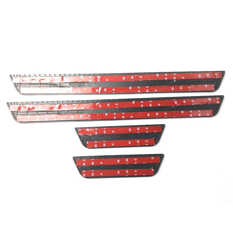 KIT 4 modanature battitacco pedane sottoporta in ABS acciaio per MAZDA CX-5 CX