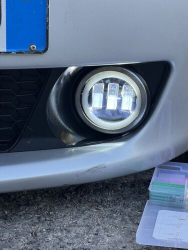 Coppia 2 Fendinebbia Faretti Can Bus Led Angel Eye Specifici Alfa Romeo 159