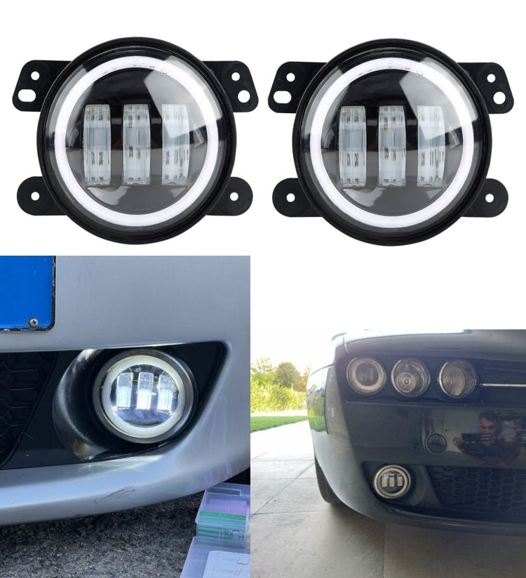 Coppia 2 Fendinebbia Faretti Can Bus Led Angel Eye Specifici Alfa Romeo 159