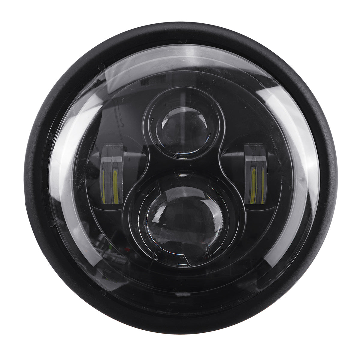 Faro Tondo Cafè Racer Per Yamaha Suzuki Guzzi Bmw Buell Led 190 Mm 7,5 Pollici