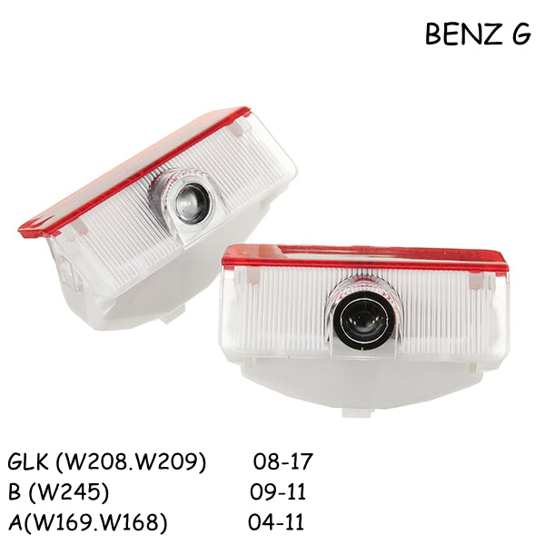 Led Sottoporta Sotto Porta di cortesia Logo Mercedes Classe A B Glk W168 W169 W245 X204