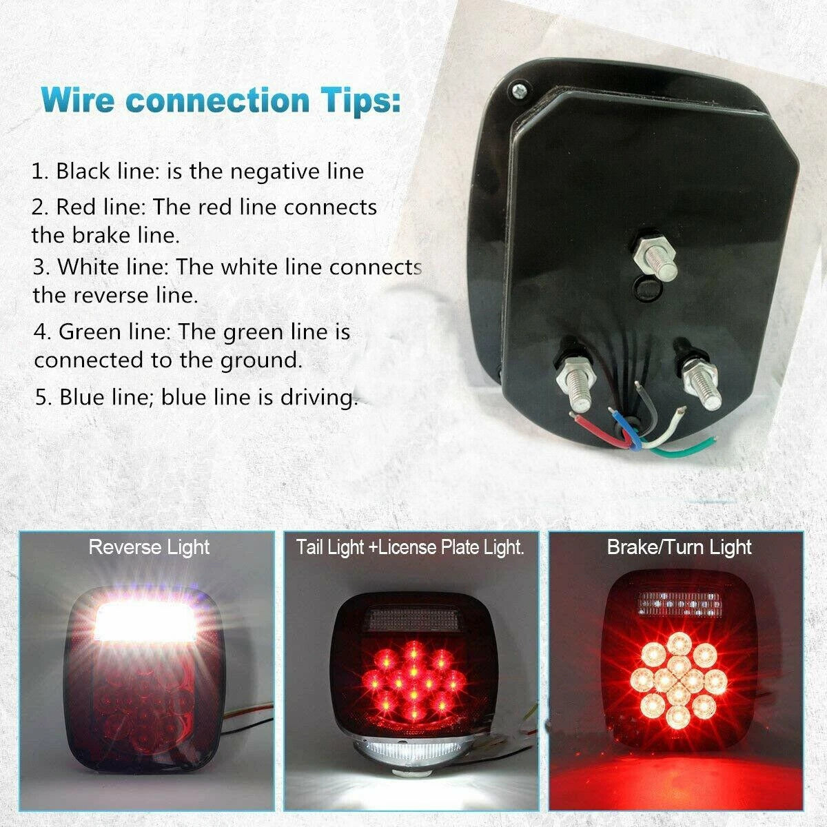 Coppia 2 Fanali Posteriori Stop Per Jeep Wrangler Tj Cj 76-06 Led Con Frecce