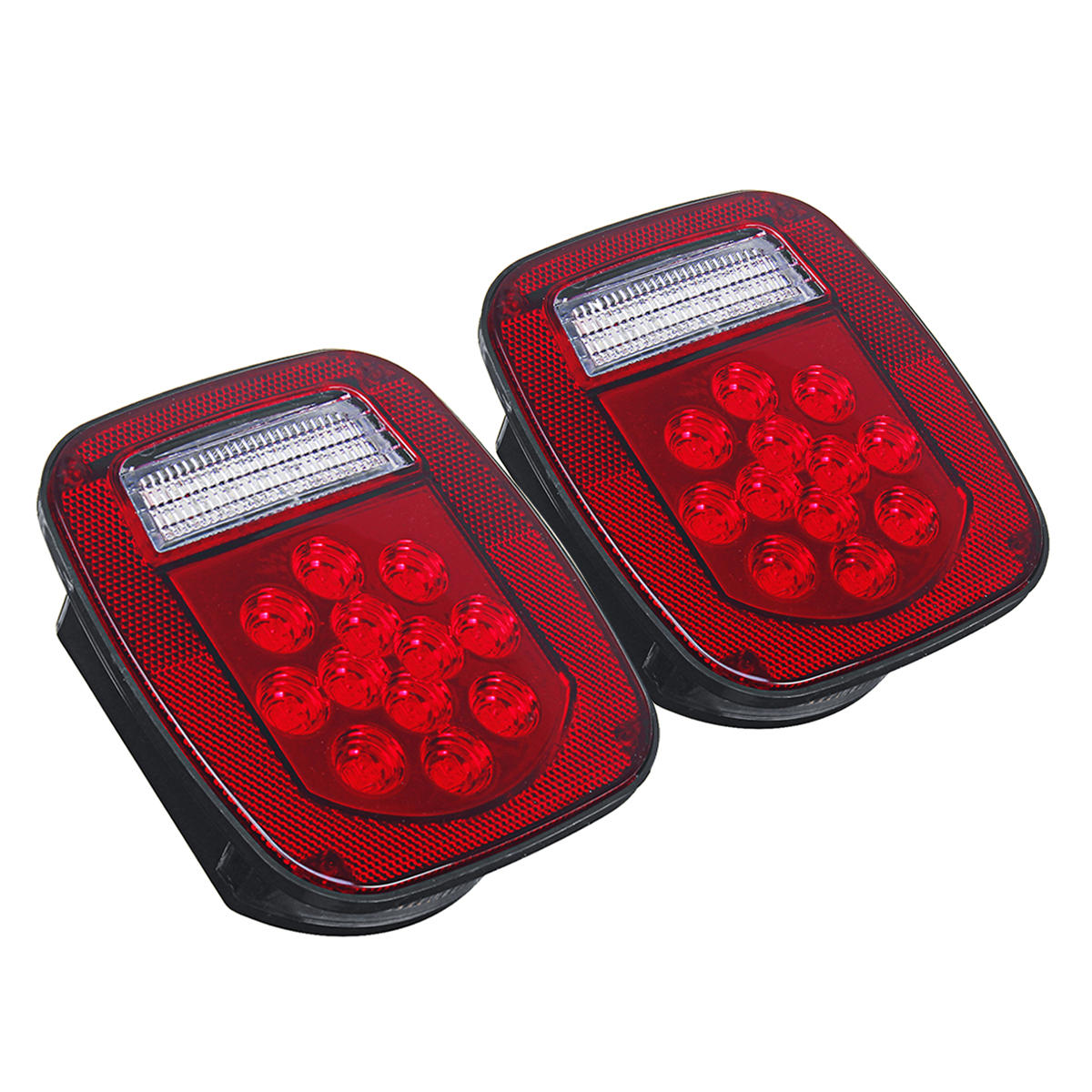 Coppia 2 Fanali Posteriori Stop Per Jeep Wrangler Tj Cj 76-06 Led Con Frecce