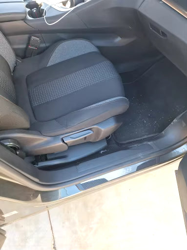 KIT 4 modanature battitacco pedane sottoporta in ABS acciaio per PEUGEOT 3008