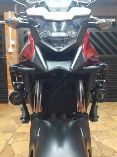 Coppia Fari Supplementari Led Faretti Fendinebbia Moto 6000k Honda Nc 750 X