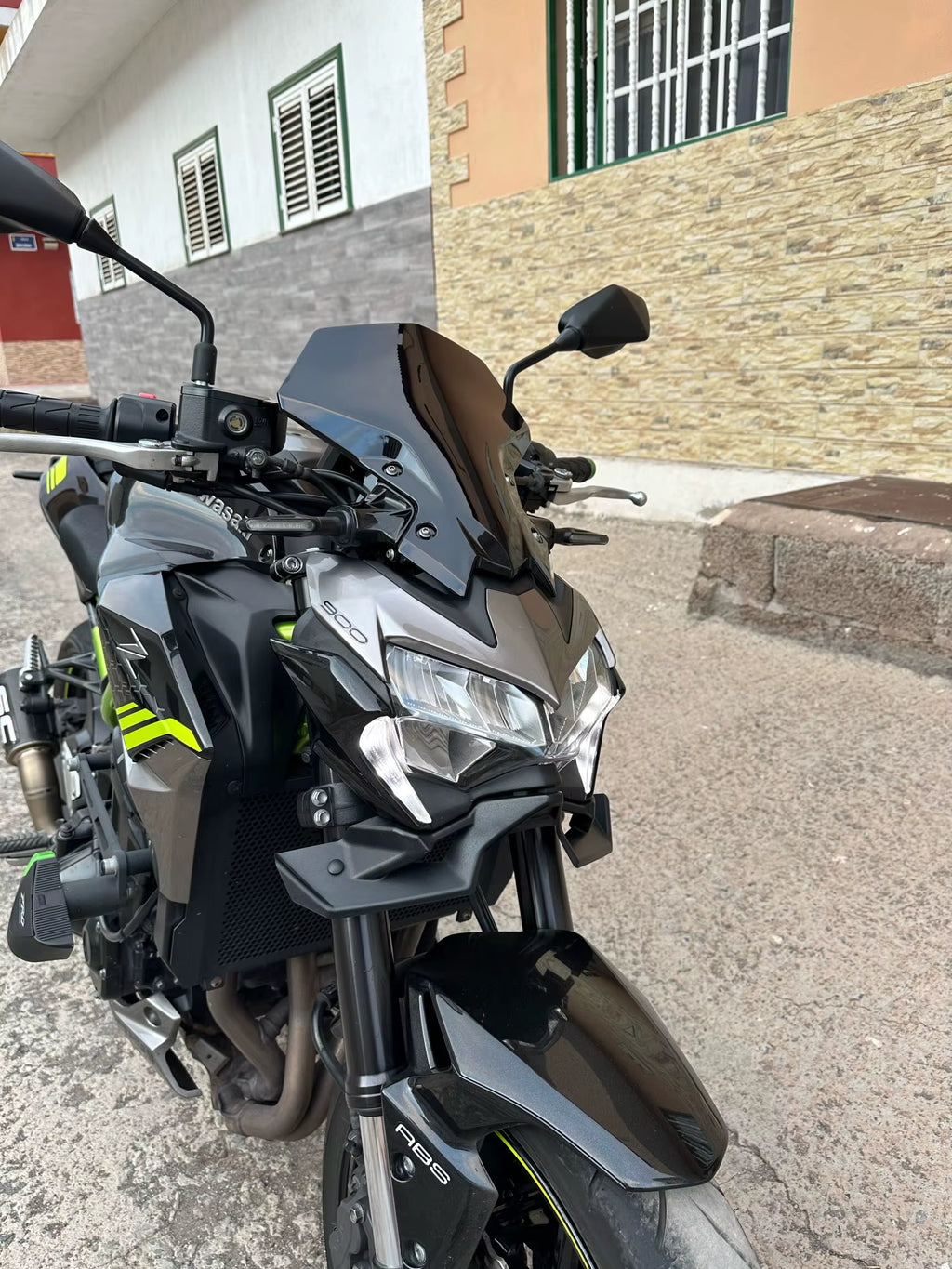 Cupolino Parabrezza Deflettore Kawasaki Z900 Z 900 Alto Nero O Trasparente