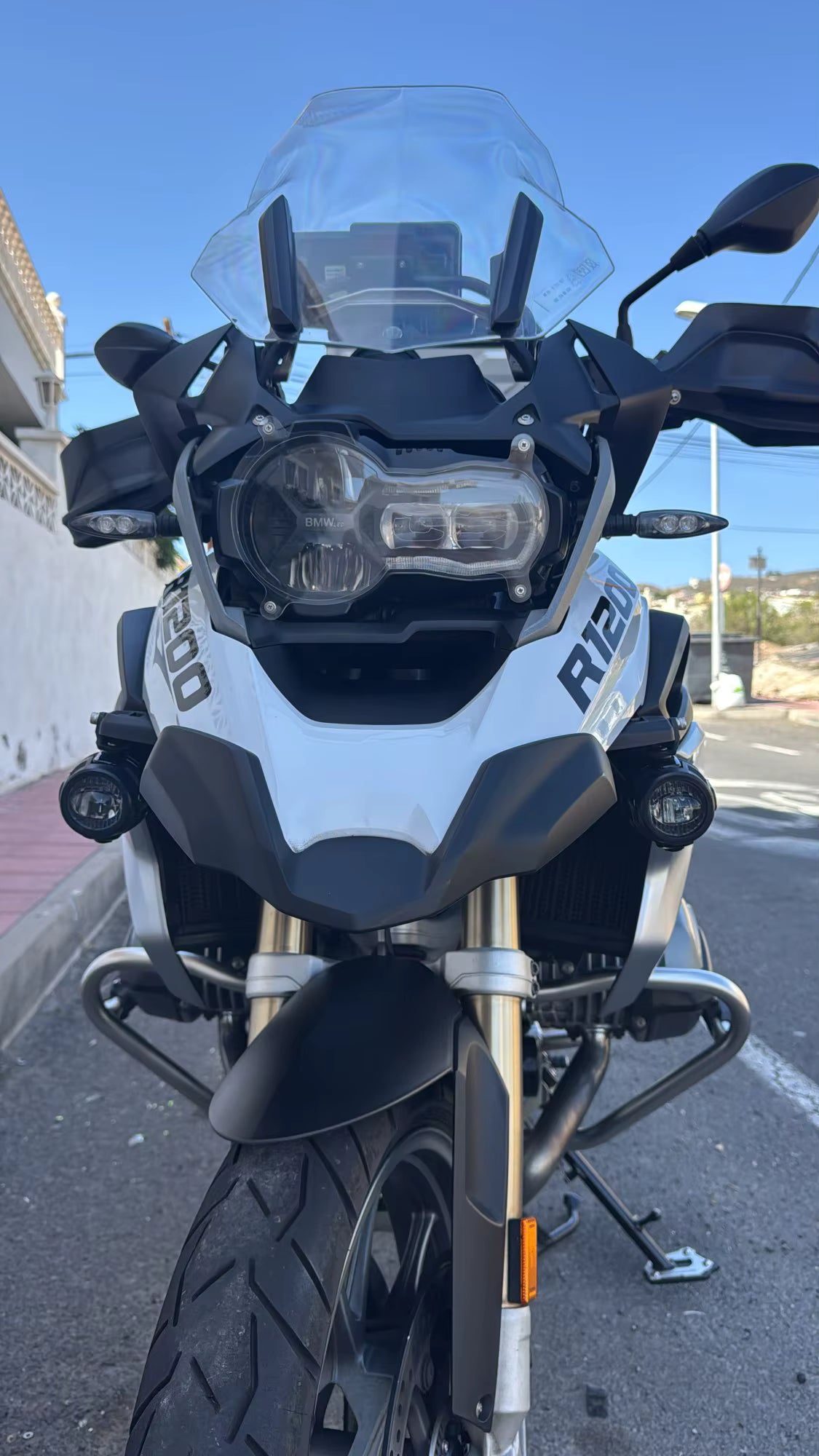 Staffa Per Fari Supplementari Fendinebbia Moto 6000k Bmw R 1200 R1250gs Gs