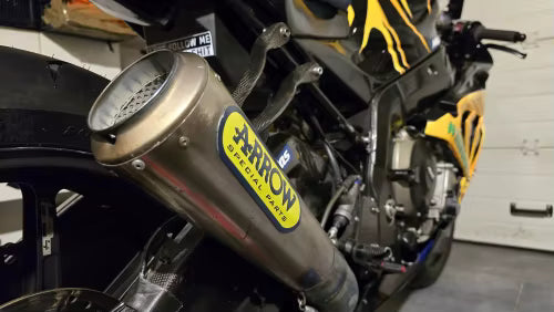 Arrow adesivo stickers alluminio 3D alte temperature scarico moto resistente al calore