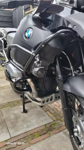 Coppia Fari Supplementari Led Faretti Fendinebbia Moto 6000k Bmw R 1200 Gs