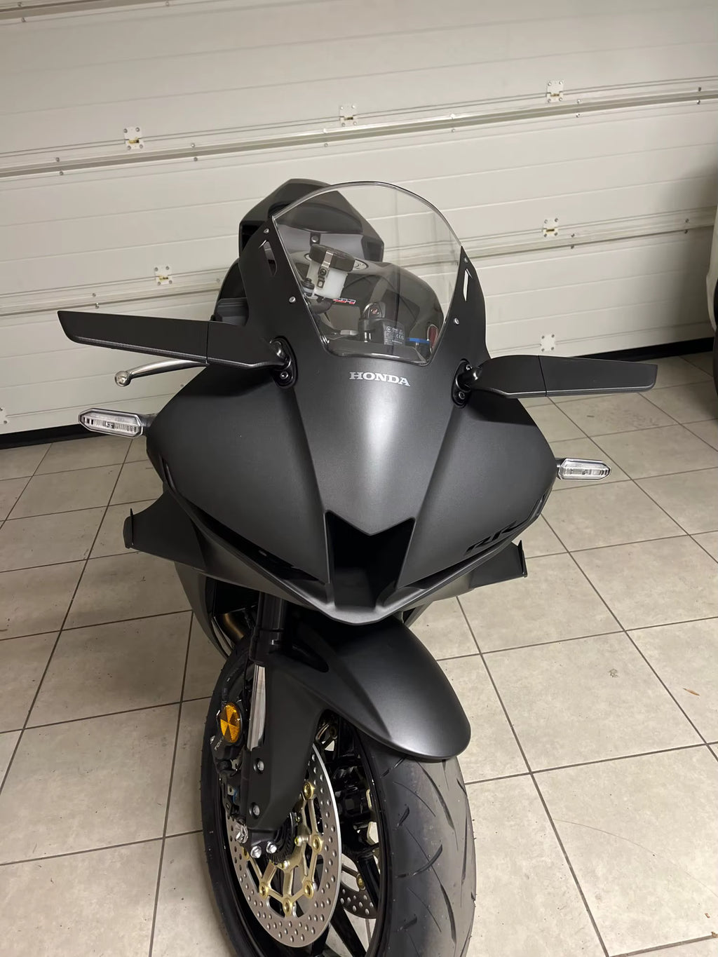 Kit 2 specchietti moto aerodinamici CNC neri per Honda CBR250 300 500 600 650 R