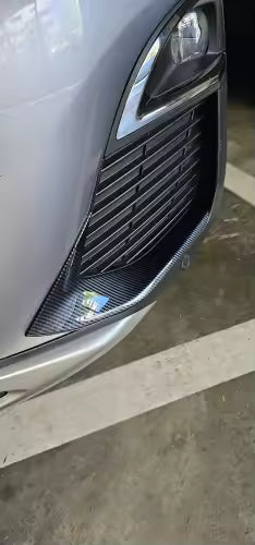 Per Peugeot 3008 3008GT 2017 - 2023 Testa Anteriore Fendinebbia Lampada Palpebra Sopracciglio ABS Cromo/Fibra di Carbonio Look Copertura Accessori