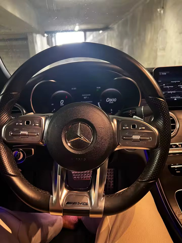 Cover Volante Inferiore Trim Copertura ABS Per Mercedes Benz AMG W177 B W247 C W205 E W213 G W463 GLS W257 Classe