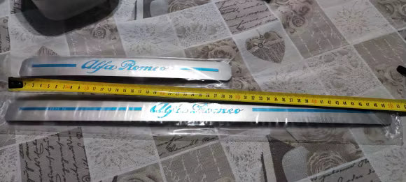 KIT 4 modanature battitacco pedane sottoporta PER ALFA ROMEO STELVIO GIULIA TONALE JUNIOR GIULIETTA 159