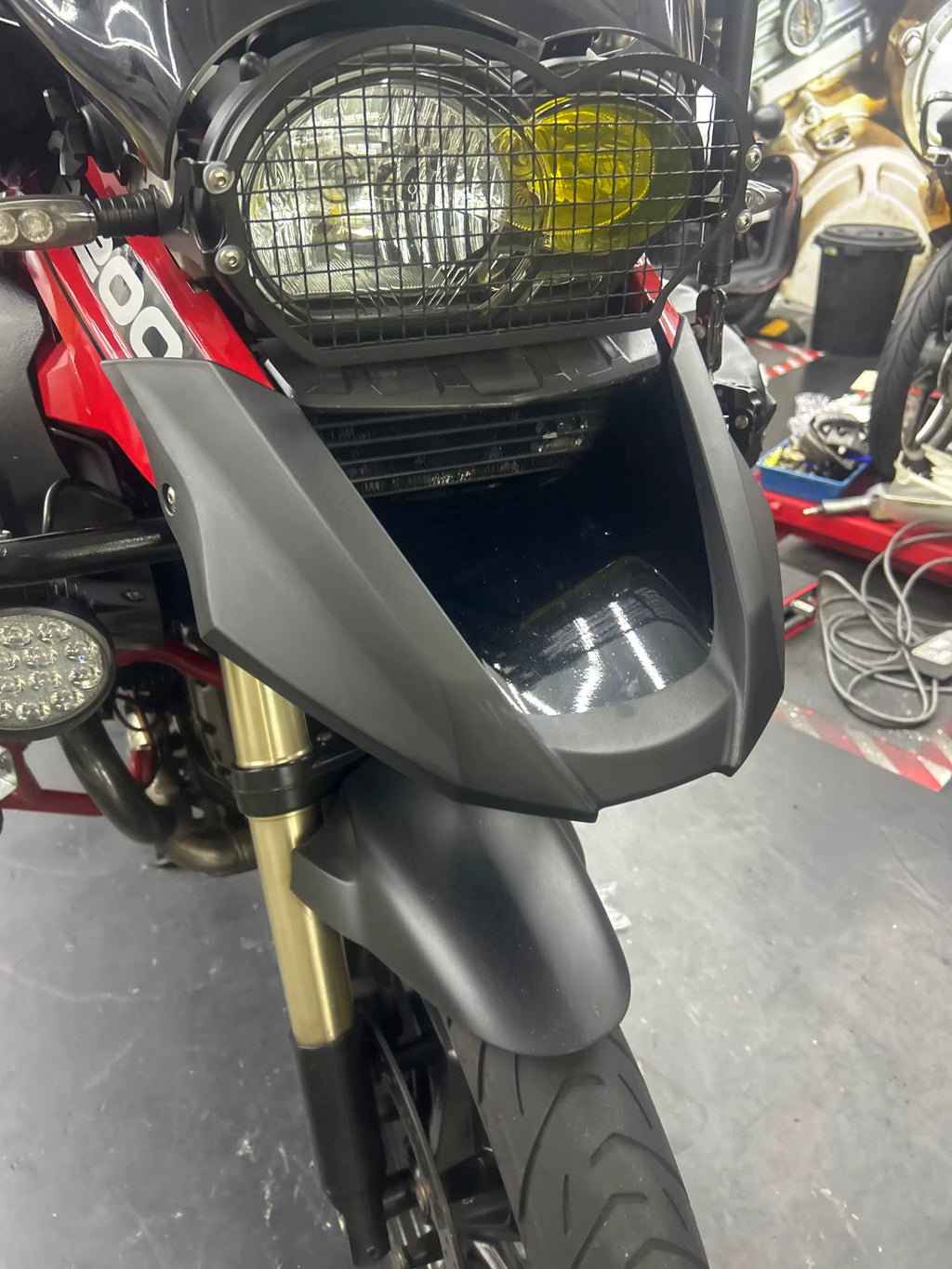 Parafango Estensione Prolunga Becco Bmw Bmw R1200 Gs 2008 Al 2012 Anteriore