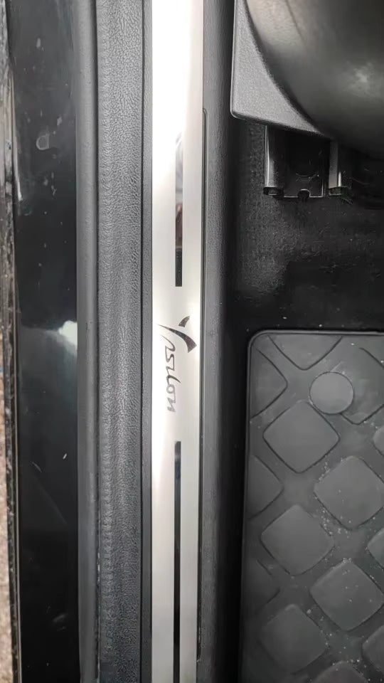 KIT 4 modanature battitacco listelli pedane sottoporta in metallo PER LANCIA YPSILON