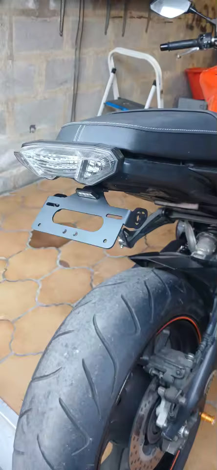 Porta Targa Portatarga Yamaha Mt09 Mt 09 2014 2015 2016 Inclinato elimina parafango