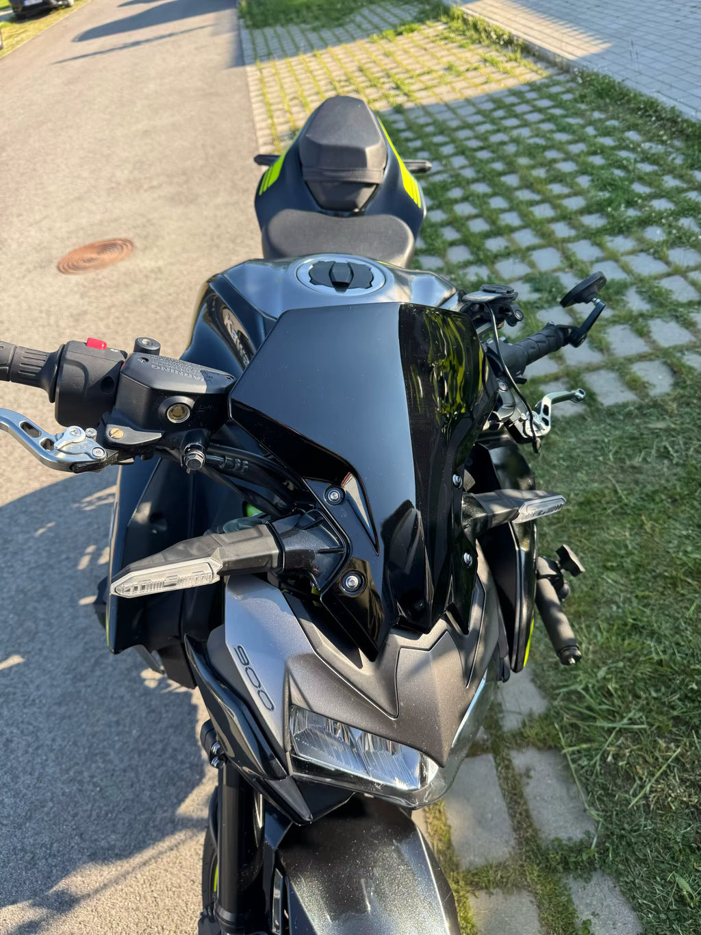 Cupolino Parabrezza Deflettore Kawasaki Z900 Z 900 Alto Nero O Trasparente