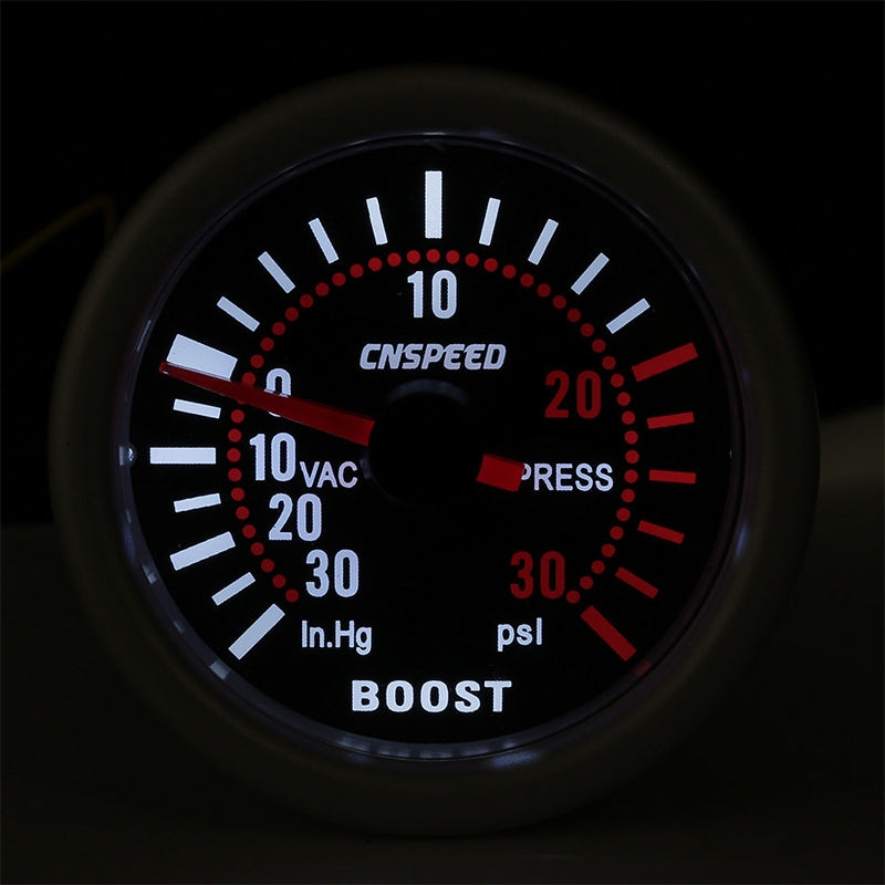 Manometro Pressione Turbo Turbina 3 Bar E Kit Montaggio Led Da 52 Mm 12v