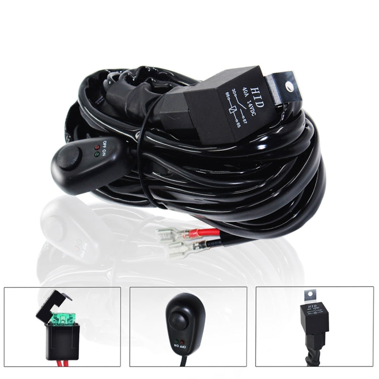 Kit Cablaggio Barra Luminosa Led O Fendinebbia Auto Jeep Fuoristrada 300w 12