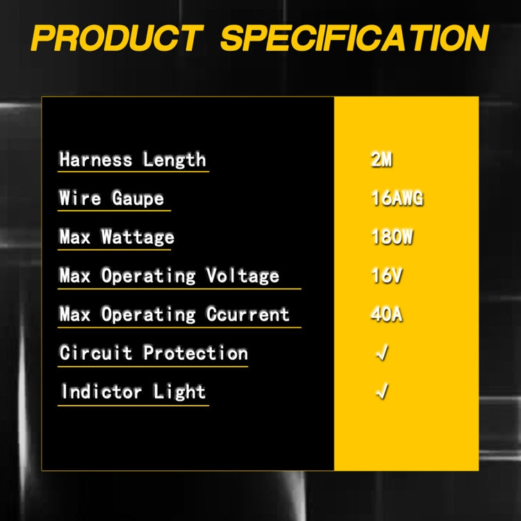 Kit Cablaggio Barra Luminosa Led O Fendinebbia Auto Jeep Fuoristrada 300w 12