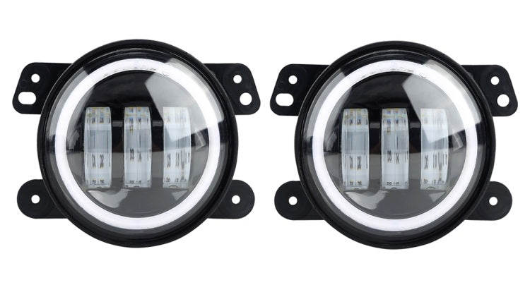 Coppia 2 Fendinebbia Faretti Can Bus Led Angel Eye Specifici Alfa Romeo 159