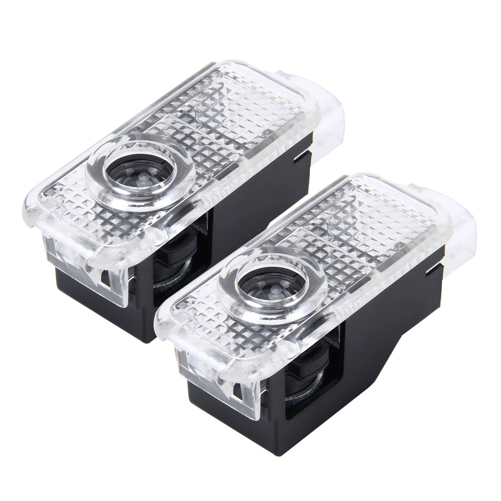 2 Pezzi Luci di Benvenuto a LED per Portiera Auto Proiettori HD Sotto Porta per Audi A1 Quattro Q7 Q5 Q3 A4 B8 A3 A6 A8 C7 A5