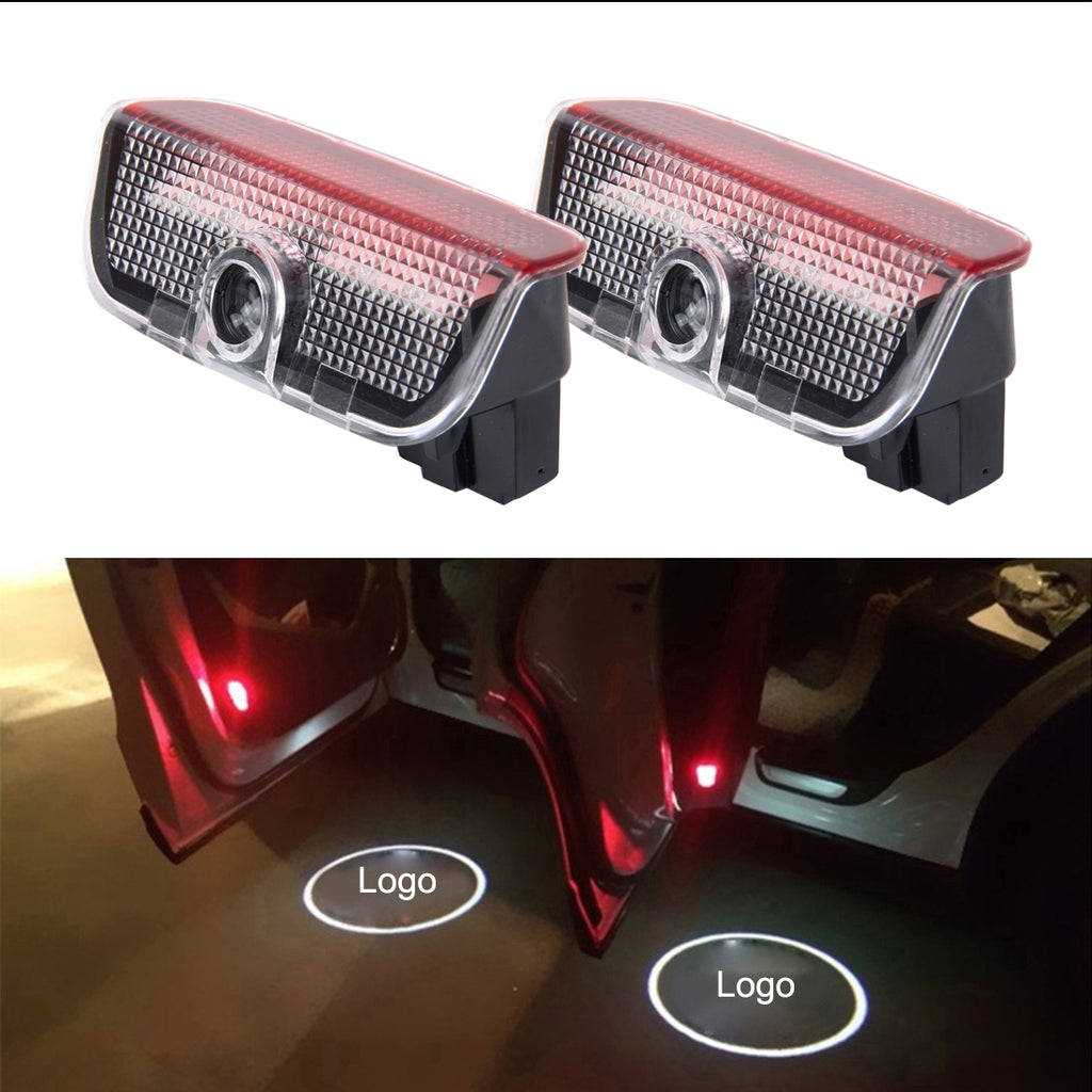 2 Led Sottoporta VW Touareg Golf Jetta R Passat Decorazione Auto Lampada Porta Interni Lampadine