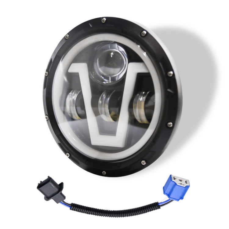 Faro tondo a led cafè Racer con diverse forme YAMAHA SUZUKI GUZZI BMW BUELL LED 190 MM 7,5 POLLICI