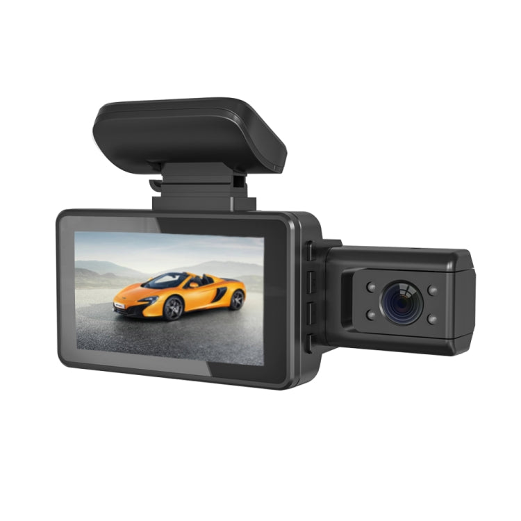 Dash Cam Dual Due Camera Dvr Auto A Infrarossi Visione Notturna Batteria Interna