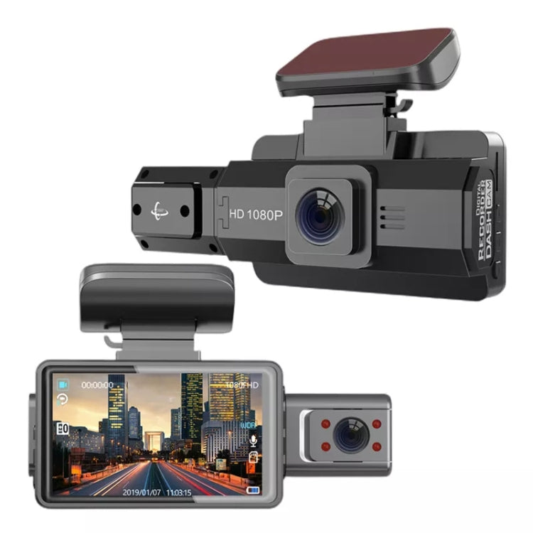 Dash Cam Dual Due Camera Dvr Auto A Infrarossi Visione Notturna Batteria Interna