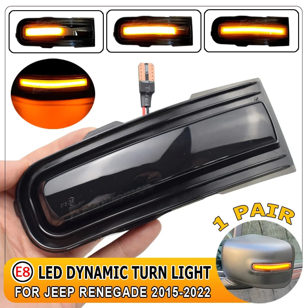 2 Frecce Dinamiche Led Specchietti Per Jeep Renegade No Errore 2015 2022