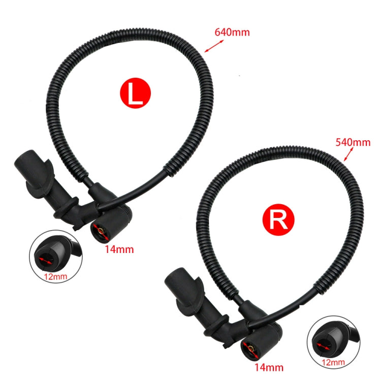 Coppia Cavi Cappucci Per Candele A Bobina Di Accensione 4011365 Per Polaris Ranger RZR 700 800