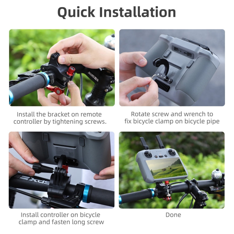 Staffa Per Telecomando Moto Bici Per Drone Dji Air 3 Rc 2 Sunnylife Zj669