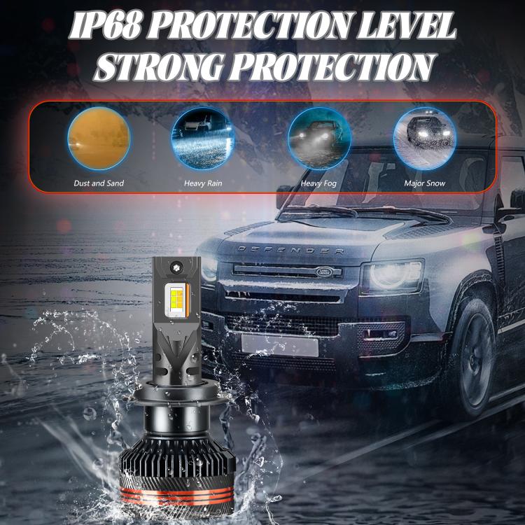 Kit 2 Led H7 Lampadine Fari Lenticolari Auto Canbus Telecomando Tuning 18000 lumen 3000k 4300k 6000k e flash