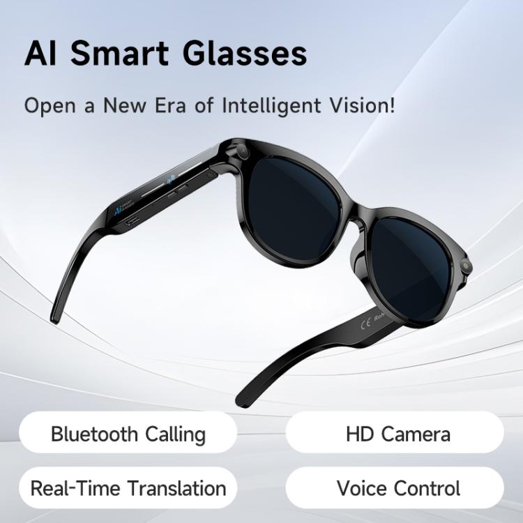 Occhiali intelligenti M89 2MP AI con supporto per chiamate Bluetooth e assistente vocale intelligente AI