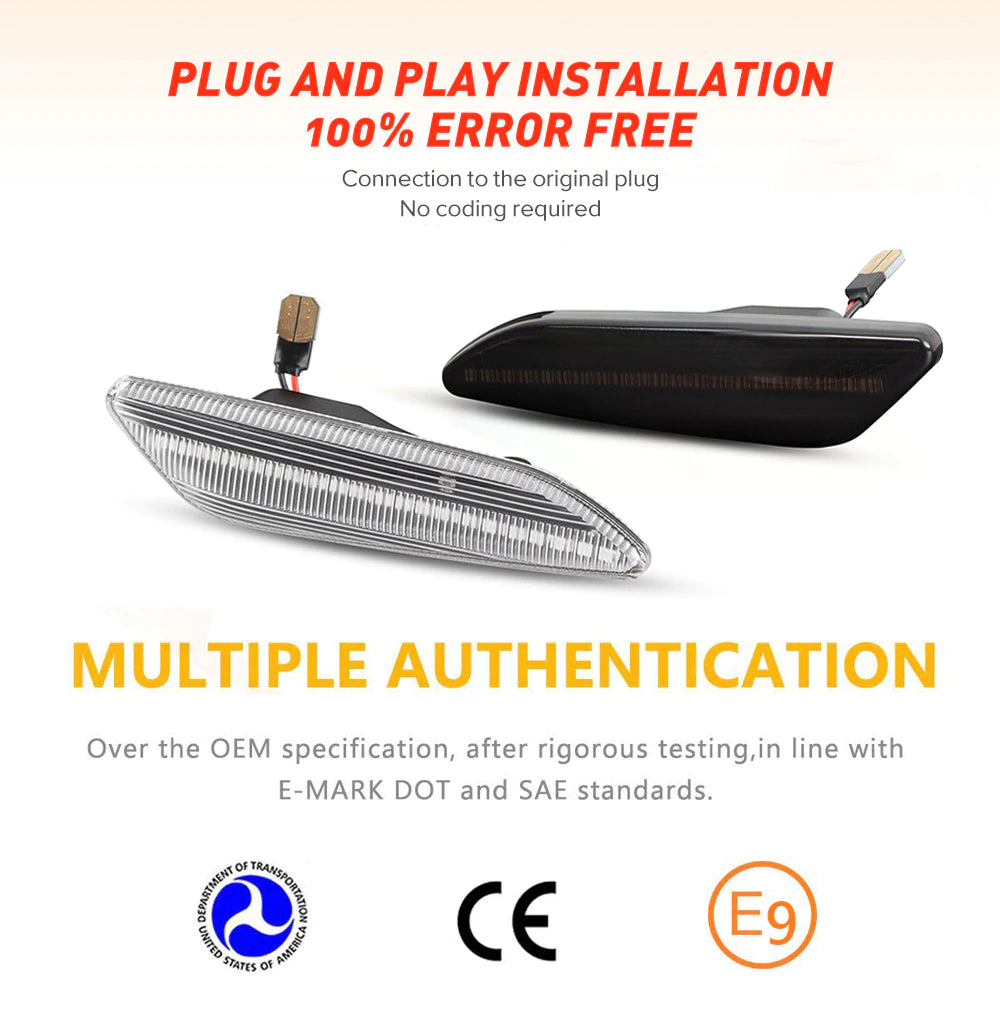 Frecce Direzionali Dinamiche Alfa Romeo 147 156 Fiat Tipo Lancia Delta Ypsilon 60686517 60686516 60620141 60620142