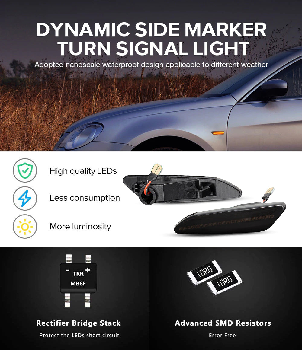 Frecce Direzionali Dinamiche Alfa Romeo 147 156 Fiat Tipo Lancia Delta Ypsilon 60686517 60686516 60620141 60620142