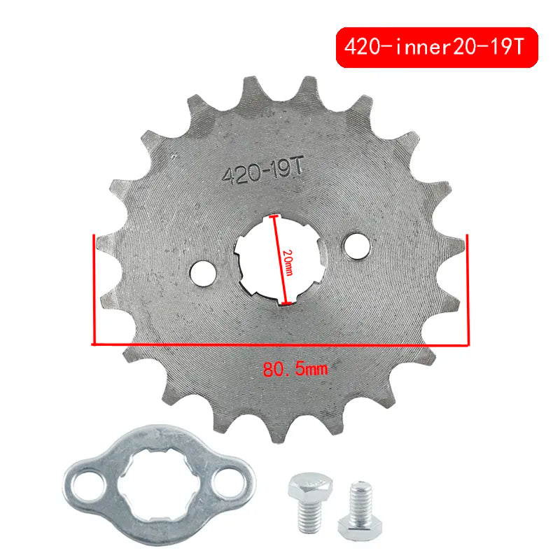Pignone Quad Pit 50 110 125 2t 4t 420 428 12 13 14 15 16 17 18 19 Denti 17 Mm Interasse Completo