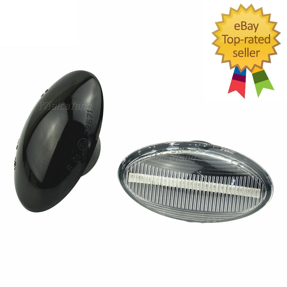 Coppia Frecce Laterali Fume' Progressive A Led Mini Cooper One R 50 51 52 53 S