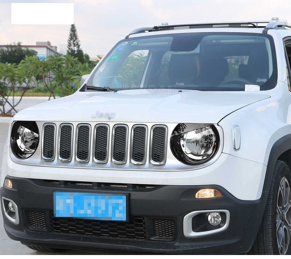 Cover Frame Fari Anteriori Jeep Renegade Adesivi Decorazione Accattivante 2016