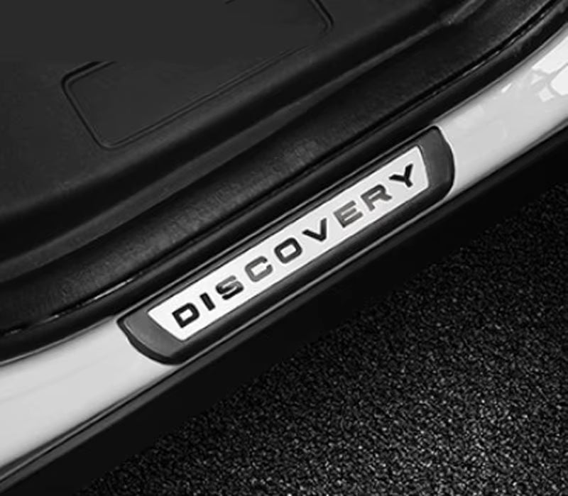 KIT 4 modanature battitacco pedane sottoporta in ABS acciaio per LAND ROVER DISCOVERY