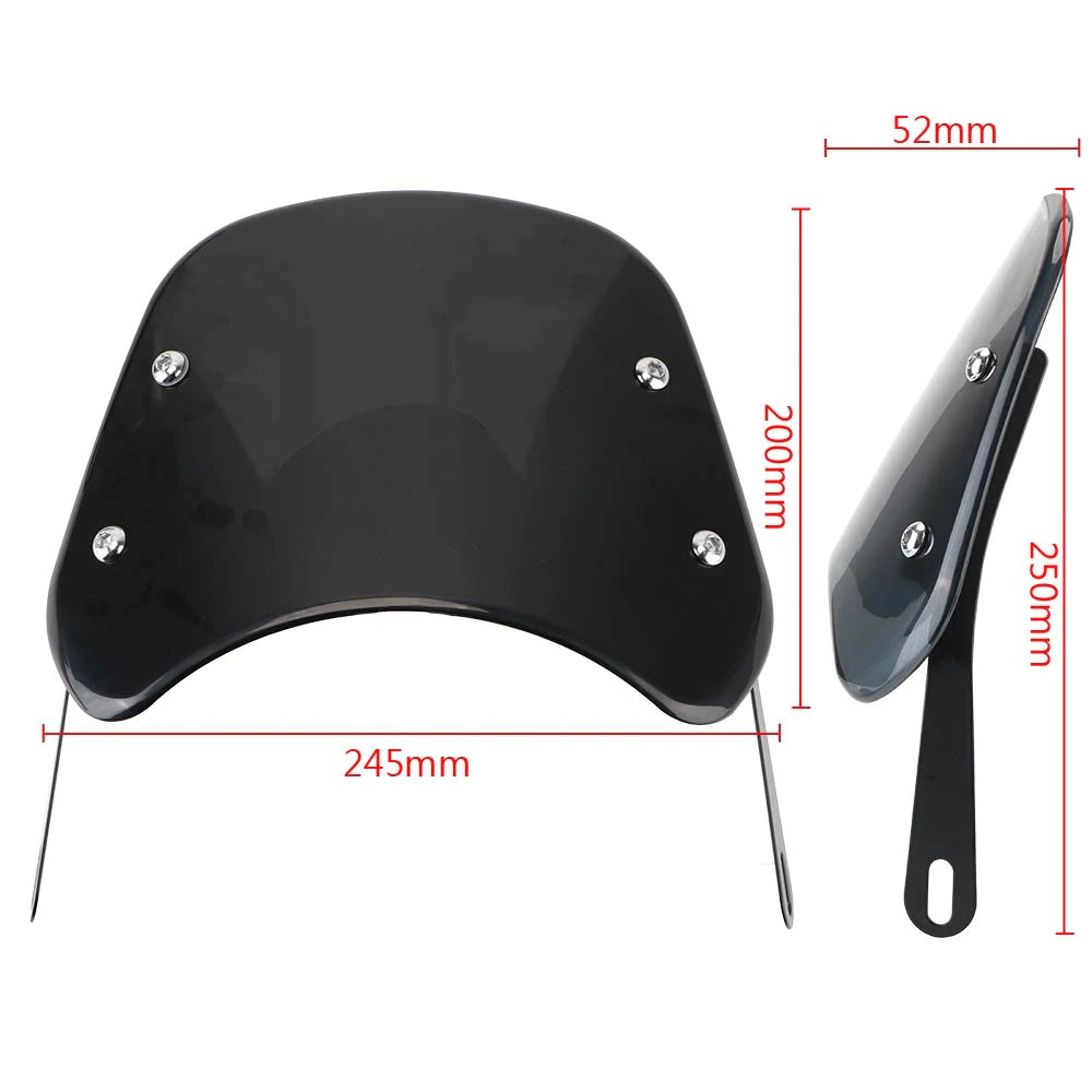 Cupolino Basso Universale Cafe Racer Moto Faro Tondo Aprilia Ducati Morini Bmw Kawasaki Yamaha Suzuki Harley