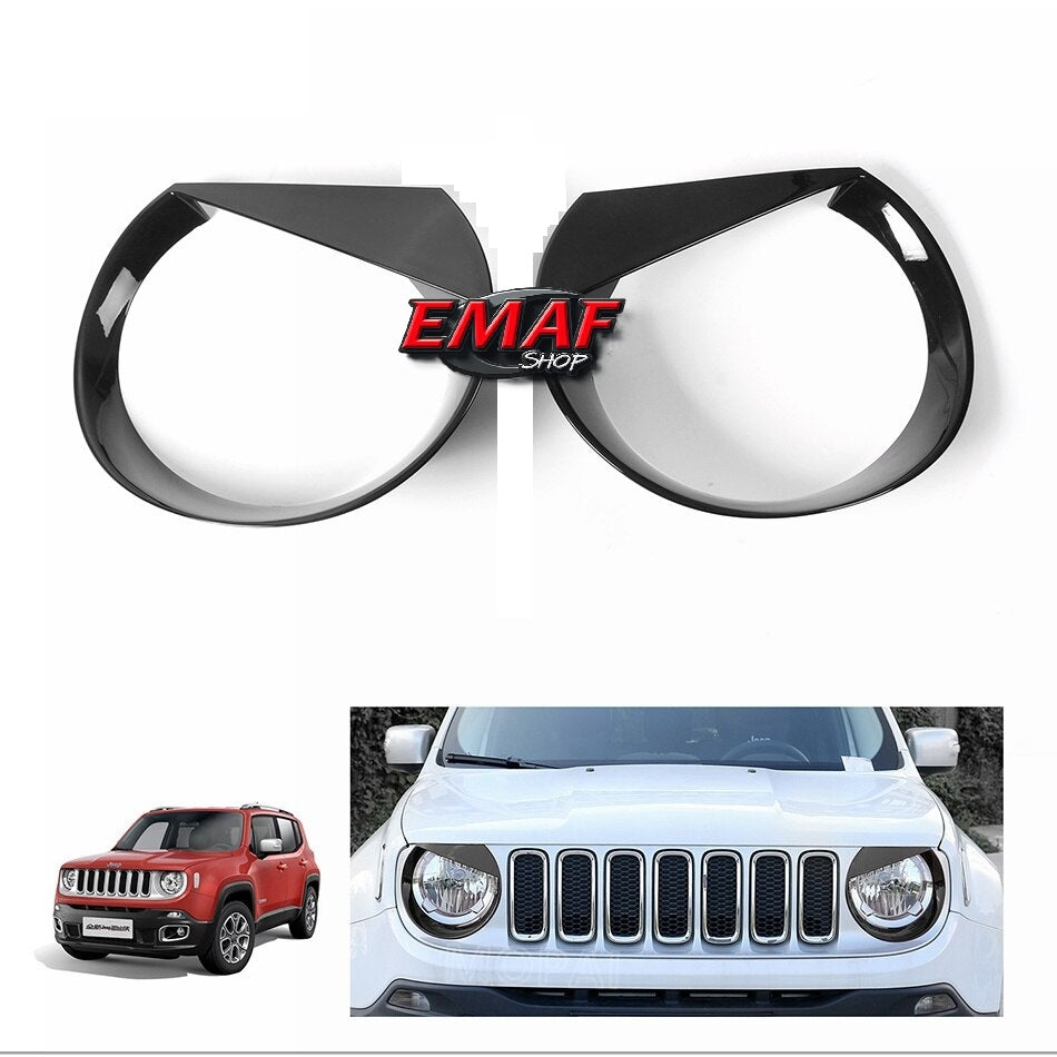 Cover Frame Fari Anteriori Jeep Renegade Adesivi Decorazione Accattivante 2016