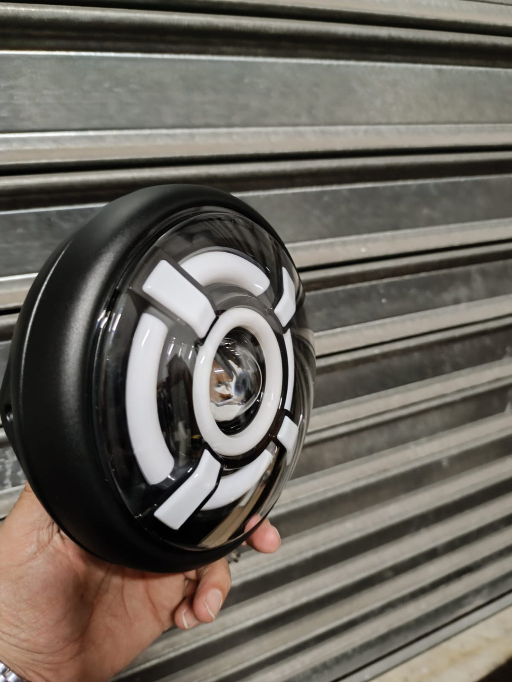 Faro Tondo Cafè Racer Per Ducati Monster 65w 190 Mm 7,5 Pollici