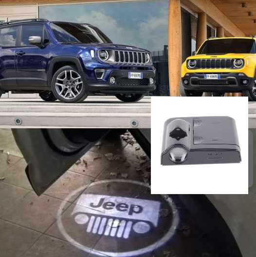 Led sottoporta sotto porta cortesia per tutte le auto con logo della propria auto a batterie e con sensore di apertura . Facili da montare