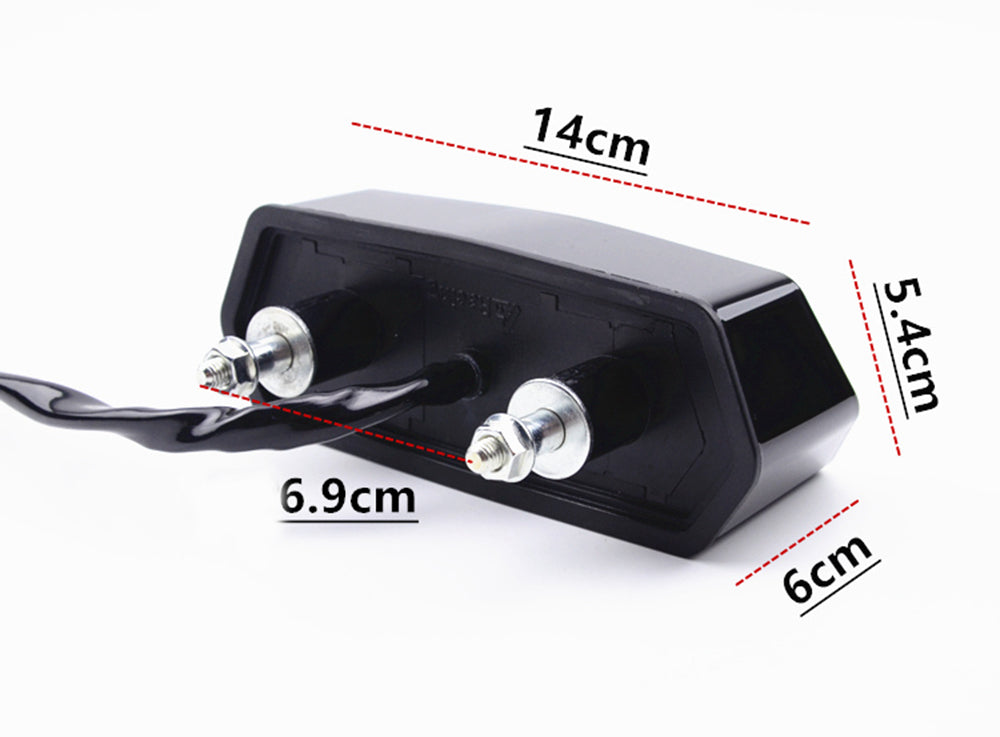 Stop Moto Con Frecce Integrate Led Ducati Monster Honda Suzuki Yamaha Buell facile da montare con schema elettrico