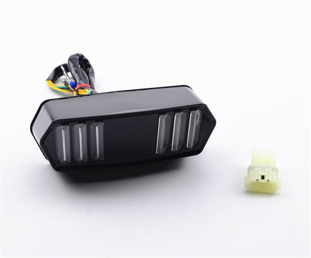 Stop Moto Con Frecce Integrate Led Ducati Monster Honda Suzuki Yamaha Buell facile da montare con schema elettrico