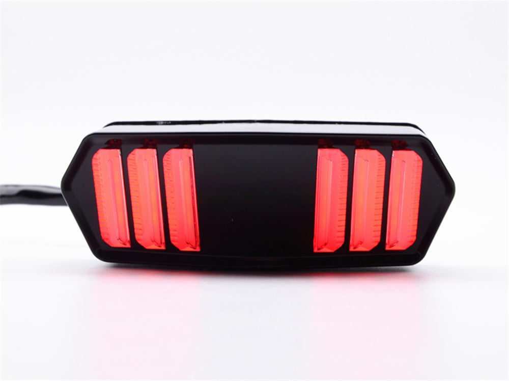 Stop Moto Con Frecce Integrate Led Ducati Monster Honda Suzuki Yamaha Buell facile da montare con schema elettrico